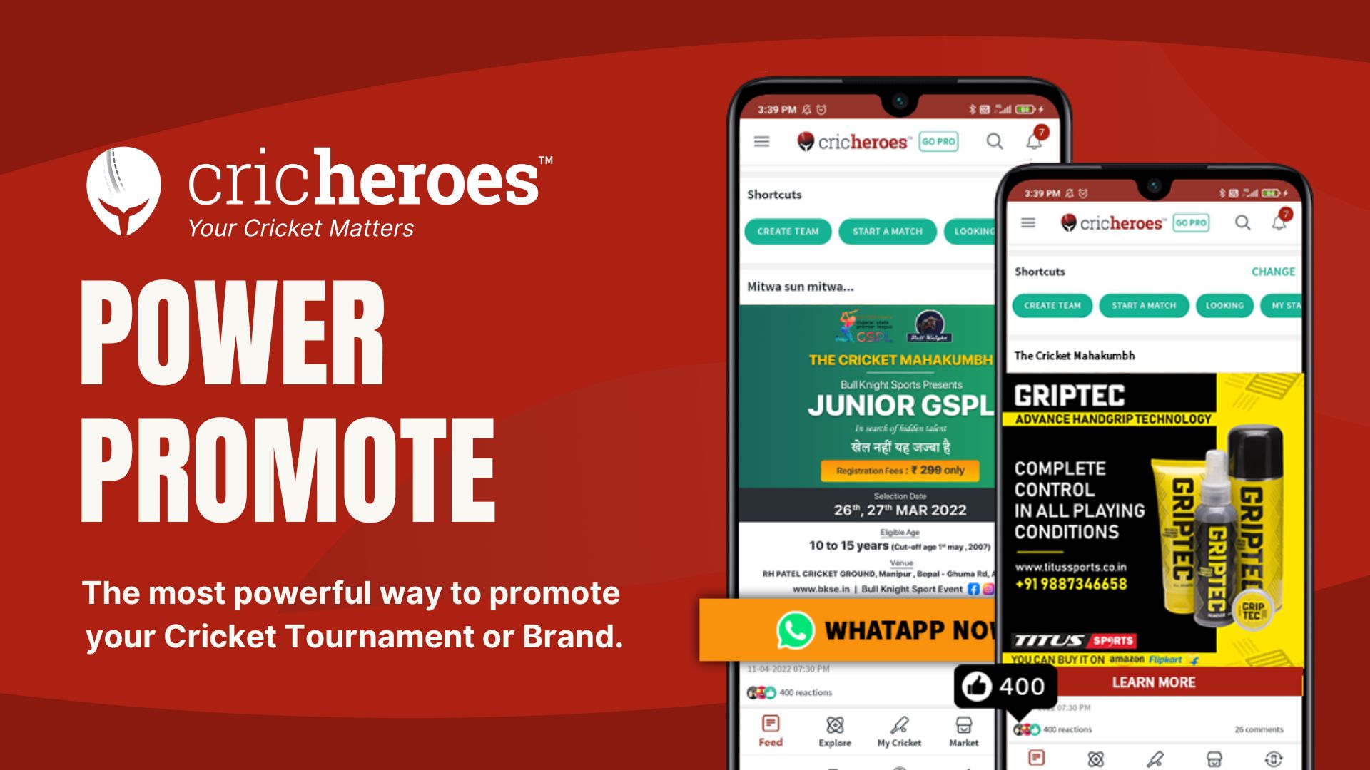 Cricket marketing - CricHeroes