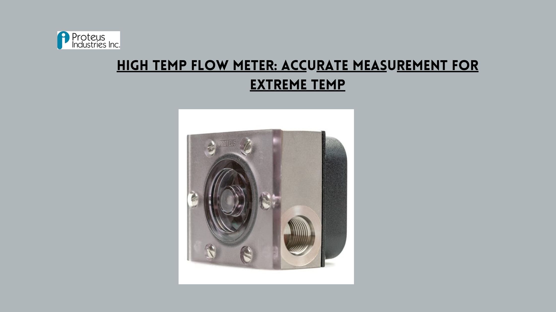 high temp flow meter